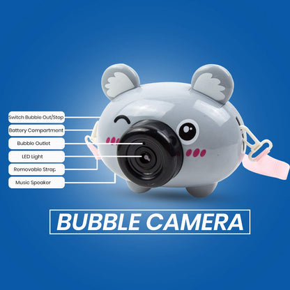 Toysery Bubble Machine Toy for Kids, Automatic Bubble Blower Machine with Bubble Solution, Flashing Lights and Sound, Portable Bubble Maker Blaster Toddlers Toy, Perfect for Indoor Outdoor - Koala