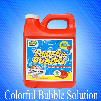 Toysery Bubble Solution Refill for Kids, Bubble Liquid for Bubble Gun, Bubble Refill for Toddlers Non Toxic, 67oz Bubble Maker Solution for Kids - Orange