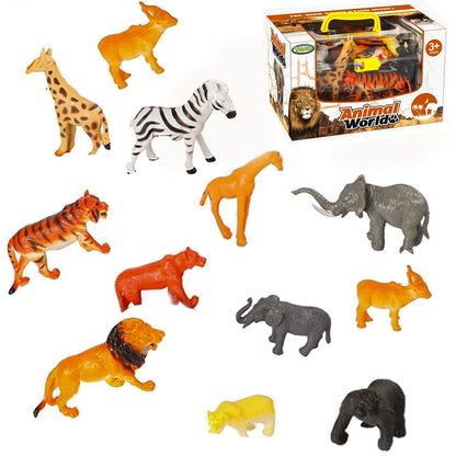 Toysery Animal Toys for Kids, Plastic Animals for Kids, Animals Figures Toys, Realistic Wild Zoo Animals, Jungle Animals Toy Figures and Playsets, Educational Toys for 3 Year