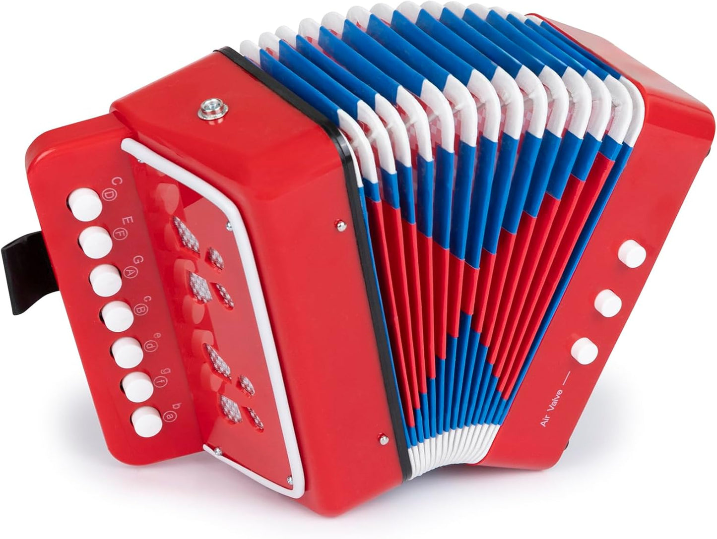 Kids Toy Accordion with 7 Vocal Keys. Portable Mini Musical Instrument with Easy to Carry Back Strap included. Ideal for Kids 3+ Purple