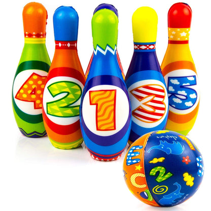 Bowling Play Set for Kids, Lightweight Suitable for Indoor and Backyard - Learning Fun Toys for Children - Boys, Girls, Best for Kids 3 Years and up