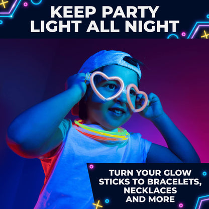 Toysery Glow Sticks Party Supplies - 36 Foam Light Sticks and 100 Neon Glow Sticks LED Light Up Party Favors and Accessories