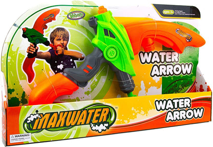 Toysery 2 in 1 Bow and Arrow Water Gun - Water Guns for Kids - Learn to Target Safely, Shooting Without Darts - Gifts for Boys Girls Children Summer Swimming Pool Beach Sand Outdoor Water Fighting